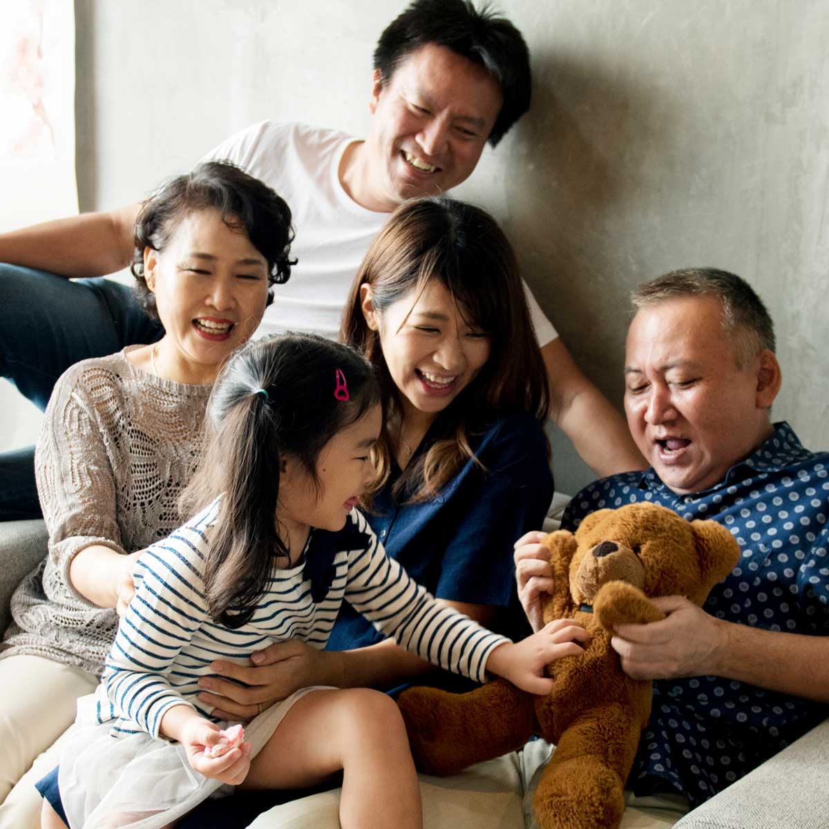 Happy family enjoying health and wellness